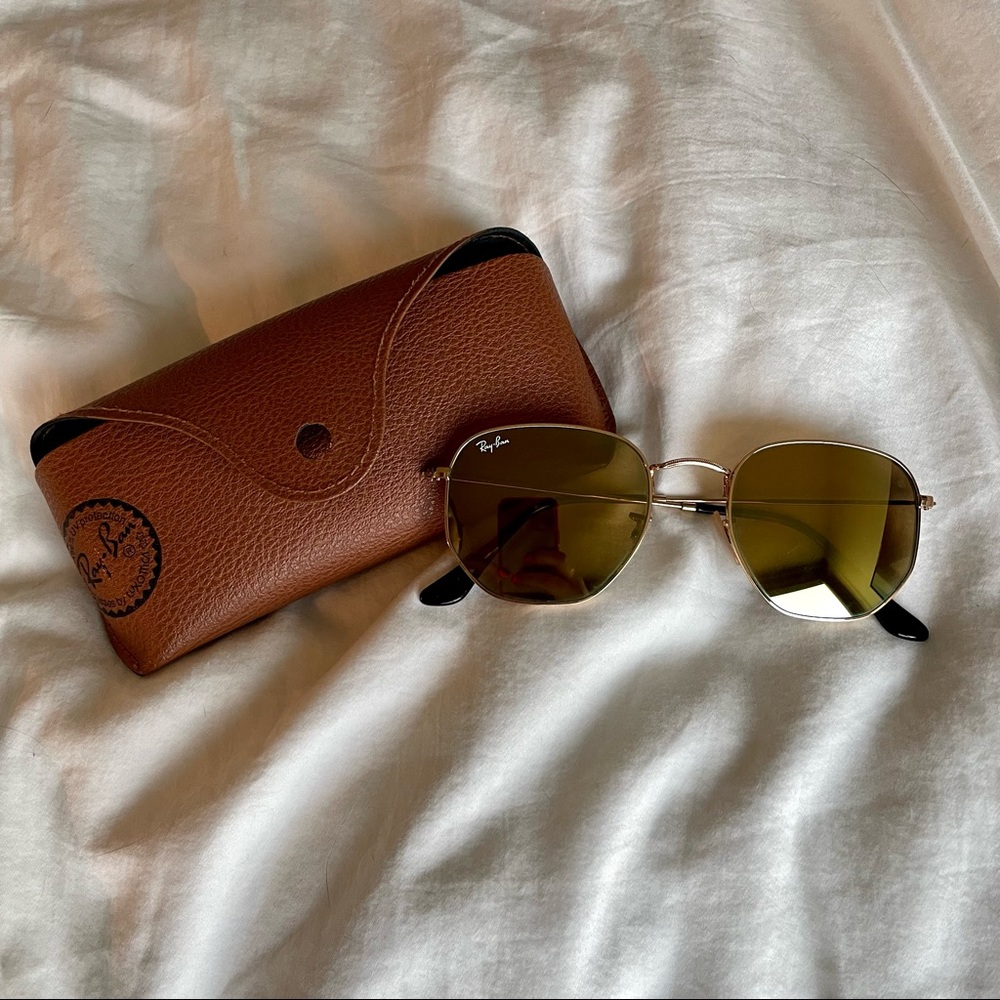Ray Ban Hexagonal Flat Lenses Yellow Flash